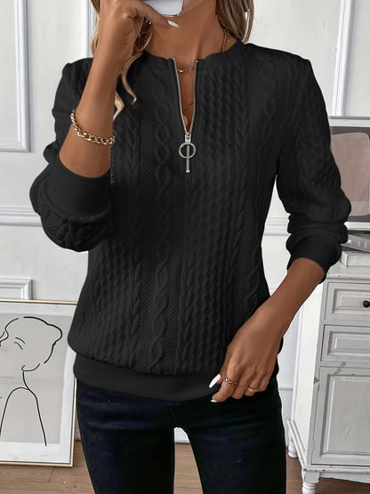 🎀🎀【Nueva oferta】【S-2XL】 Suéter con cremallera para mujer otoño e invierno 2026 nuevo