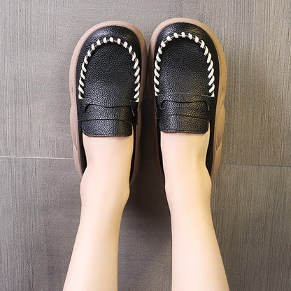 🔥【35-40】2025 noi sandale casual de damă, cu talpă groasă, din piele moale