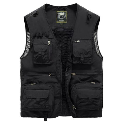 💥【50% DE DESCUENTO】【S-6XL】Chaleco multibolsillos para ropa de trabajo al aire libre en verano