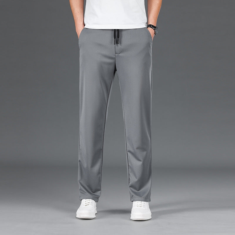 👖☀️【Ofertă de vară 2025】【L–8XL】🔥Pantaloni business casual de vară pentru bărbați – talie elastică, potriviți pentru 45–135 kg