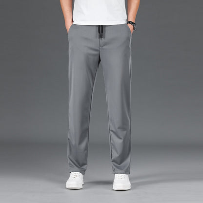 👖☀️【Ofertă de vară 2025】【L–8XL】🔥Pantaloni business casual de vară pentru bărbați – talie elastică, potriviți pentru 45–135 kg