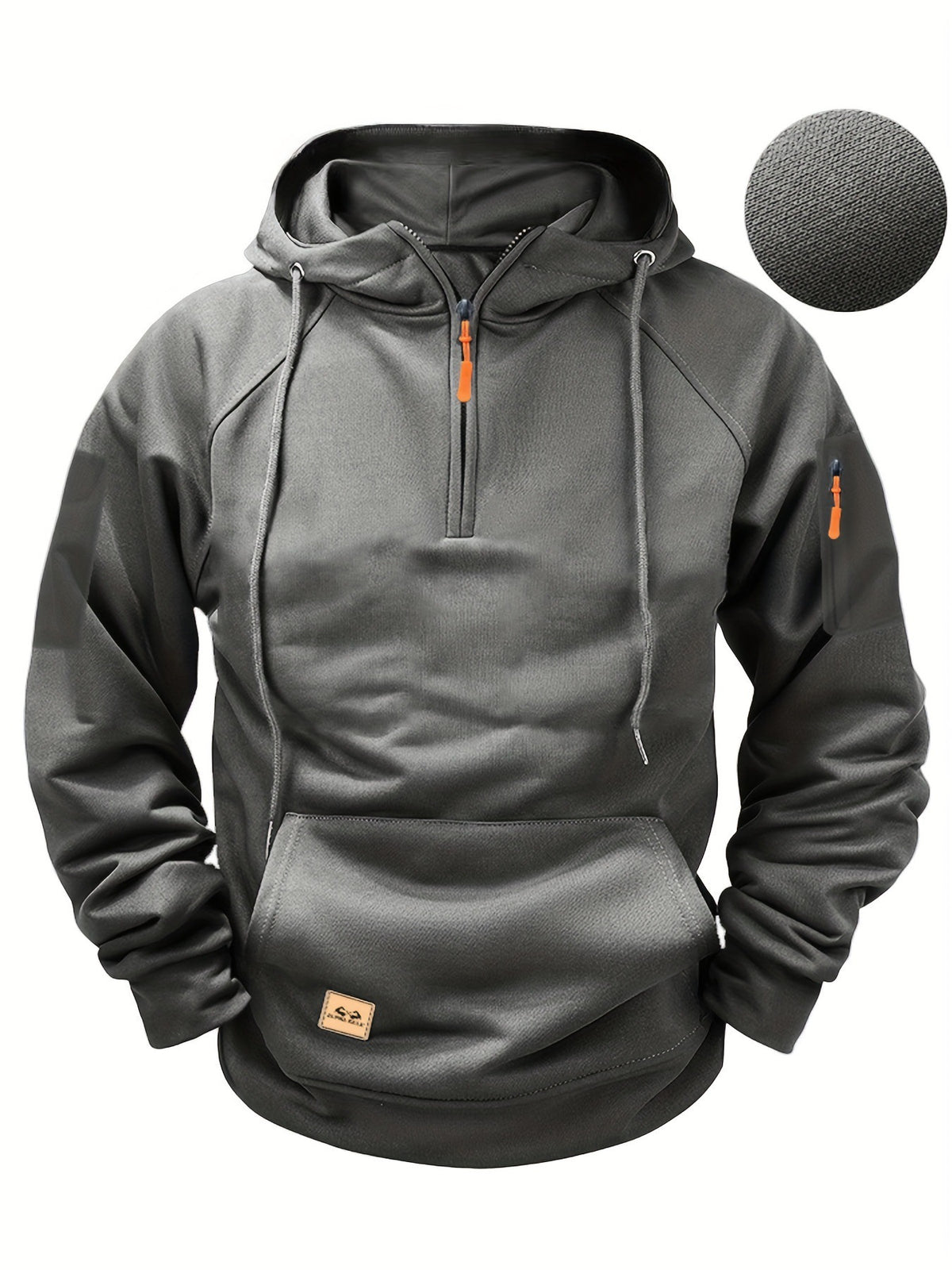 🔥✨ 【S-3XL】Nowa męska bluza z kapturem na jesień i zimę, luźnego kroju z polarową podszewką