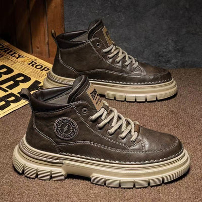💪【Vremenski ograničena specijalna ponuda】Jesenske i zimske retro visoke muške cipele, retro britanski stil