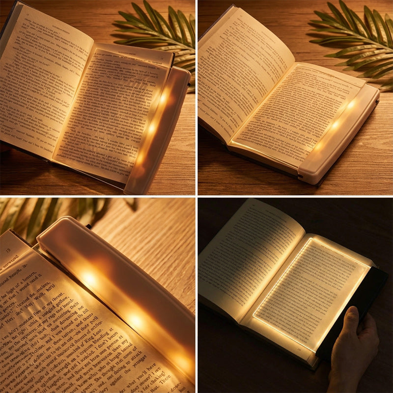 📜💡 【Kupte 1, dostanete 1 zdarma】2 položky：Světlo na čtení s nočním viděním a plochým LED panelem, čtecí lampička chránící oči