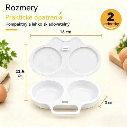 🎁2 kusy za 21 €💥Vajíčkový hrniec do mikrovlnky: dvojitý, nepriľnavý a ľahko sa čistí.🏠