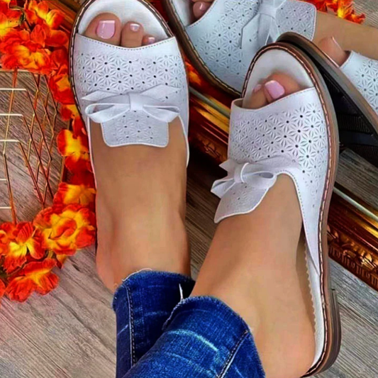 🔥👡[36~43] Letnie, wygodne, oddychające sandały z kokardką w nowym stylu