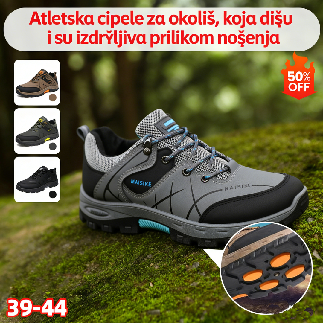 👟👍【Veličine 39-44】Nove muške prozračne ležerne sportske cipele iz 2026., pogodne za planinarenje, biciklizam i trekking na otvorenom