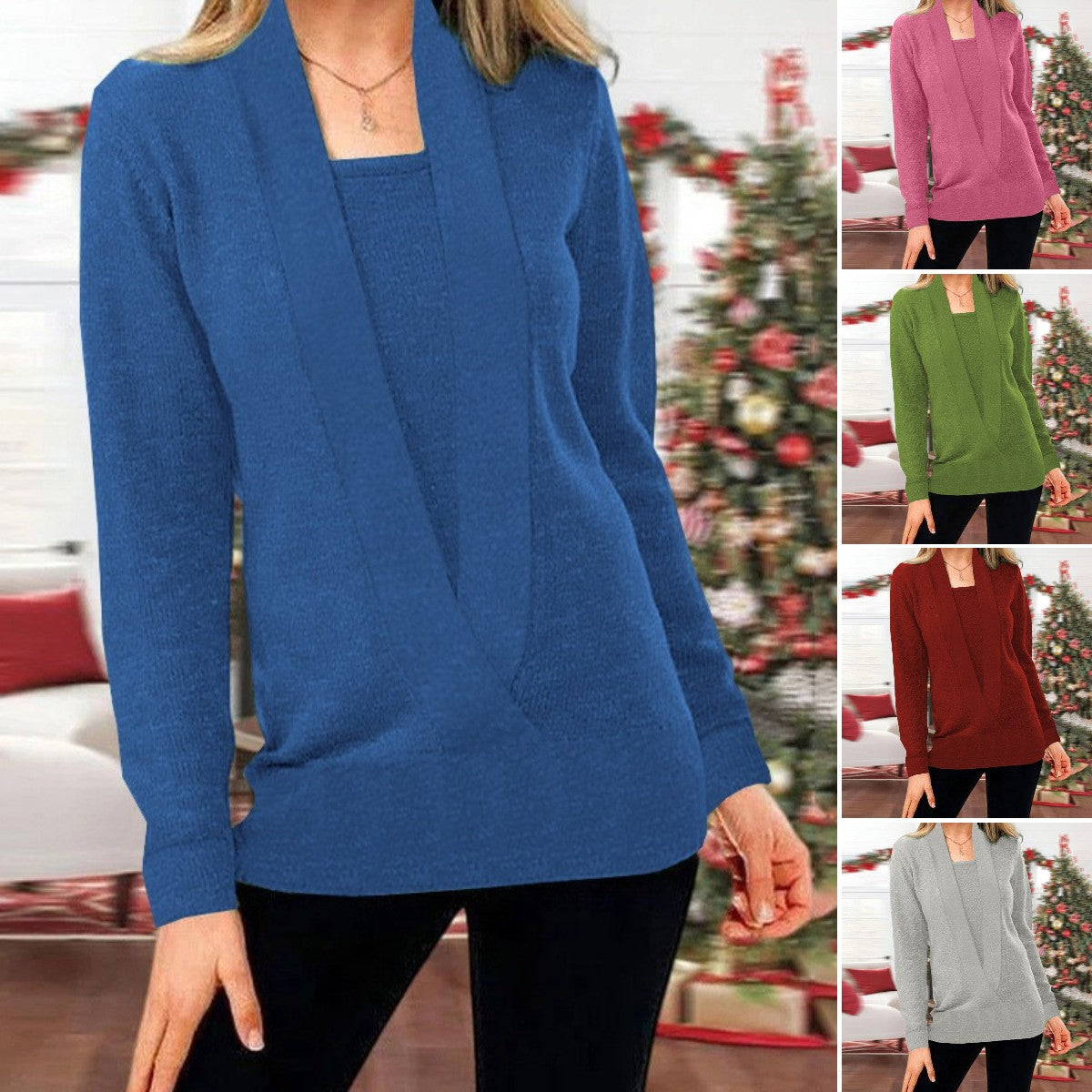 【Časovo obmedzená zľava】🔥【S-3XL】Nový dámsky módny a elegantný pletený sveter jeseň/zima 2025