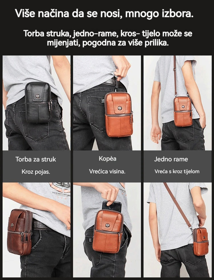 🔥【50% popusta】Prijenosna torba za telefon hibridnog dizajna (torba za nošenje preko tijela i preko ramena) za muškarce