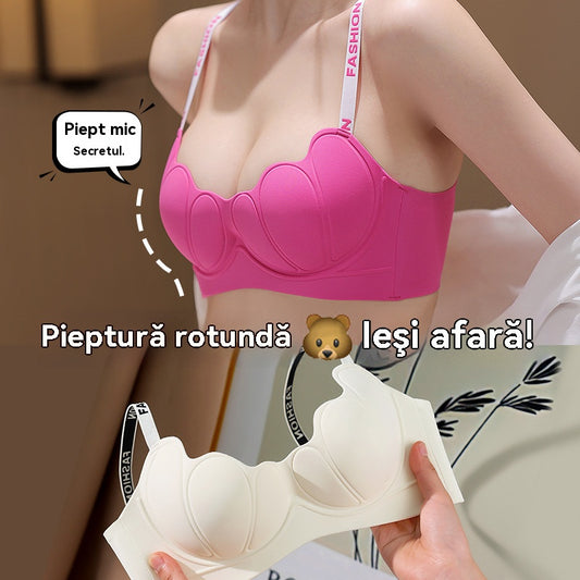 😍【3 sztuki】Biustonosz push-up dla kobiet bez fiszbin, miękka bawełna, wygodny i oddychający ❤️【40-85 kg】