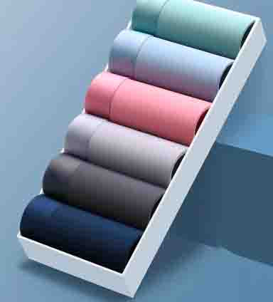 【1 sada 6 kusů】🔥🔥Pánské ledové hedvábné boxerky