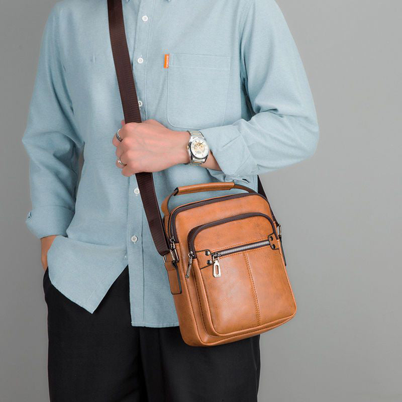 🏆【Oferta ograniczona czasowo】👜 Męska torebka z krowiej skóry na co dzień