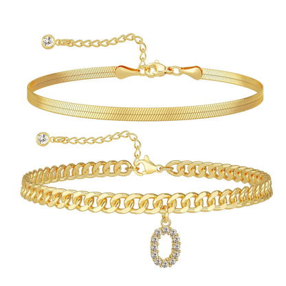 📿✨ Collar con inicial: ¡resistente al agua, hipoalergénico, regalo perfecto