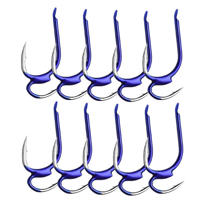 🎣【10/20/30 buc.】Cârlige de pescuit importate，Designul cu cârlig dublu previne eficient peștele să scape