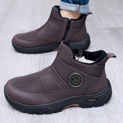 🏆【39-44】🔥Męskie nowe, zimowe, ciepłe, wsuwane buty śnieżne z podszewką z polaru