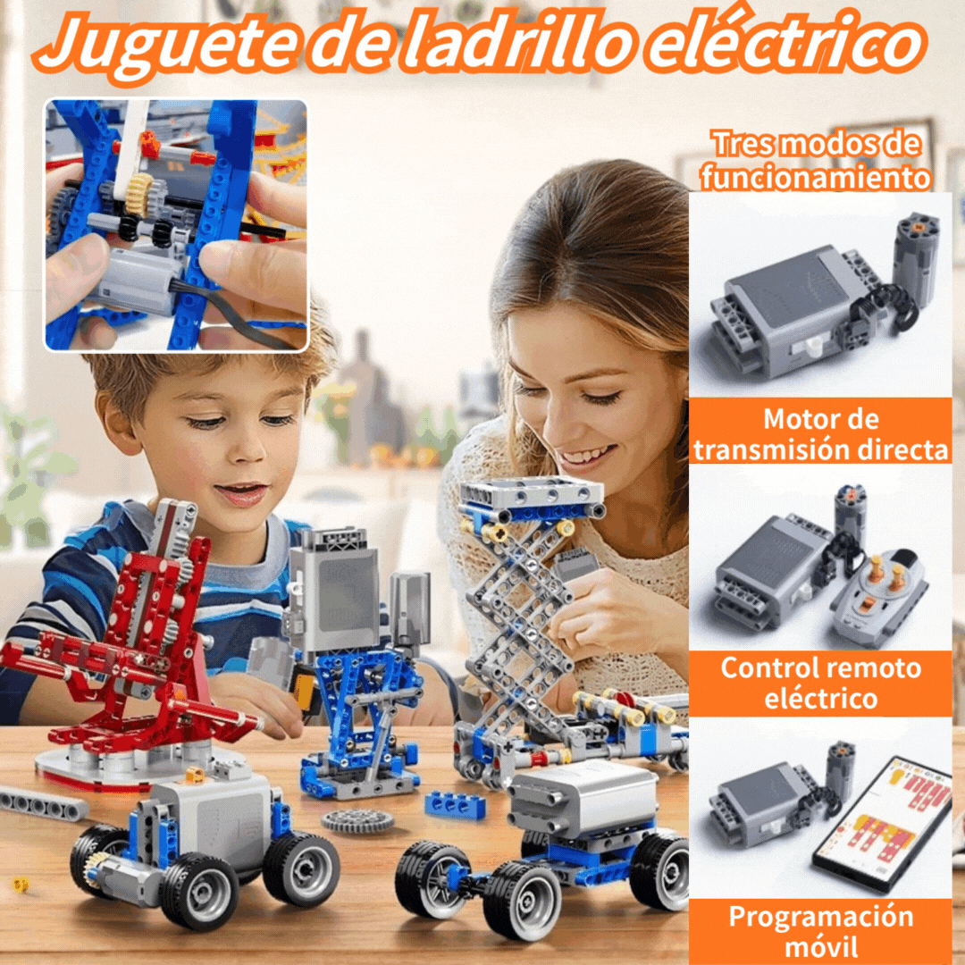 🔥【30% OFF】🔥【312 piezas/396 piezas】Juguete de bloques de construcción eléctricos