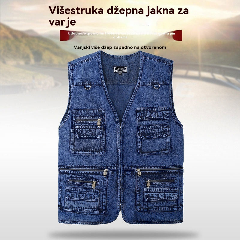 🔥 Nova kolekcija -50% | Muške traperice s više džepova 【XL-7XL】 – Izdržljive, prozračne i udobne