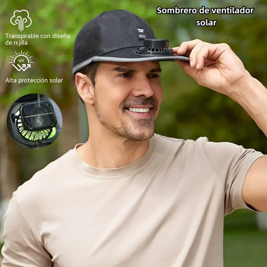 🧢【Enfriamiento rápido】❄Gorra de béisbol con ventilador solar