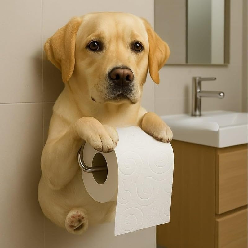 🐕Suport hârtie igienică cu tematică drăguță de cățeluș