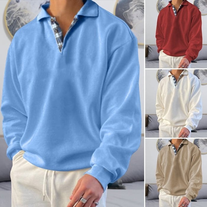 ✨【M-3XL】Najzgodnija polo majica za muškarce s dugim rukavima