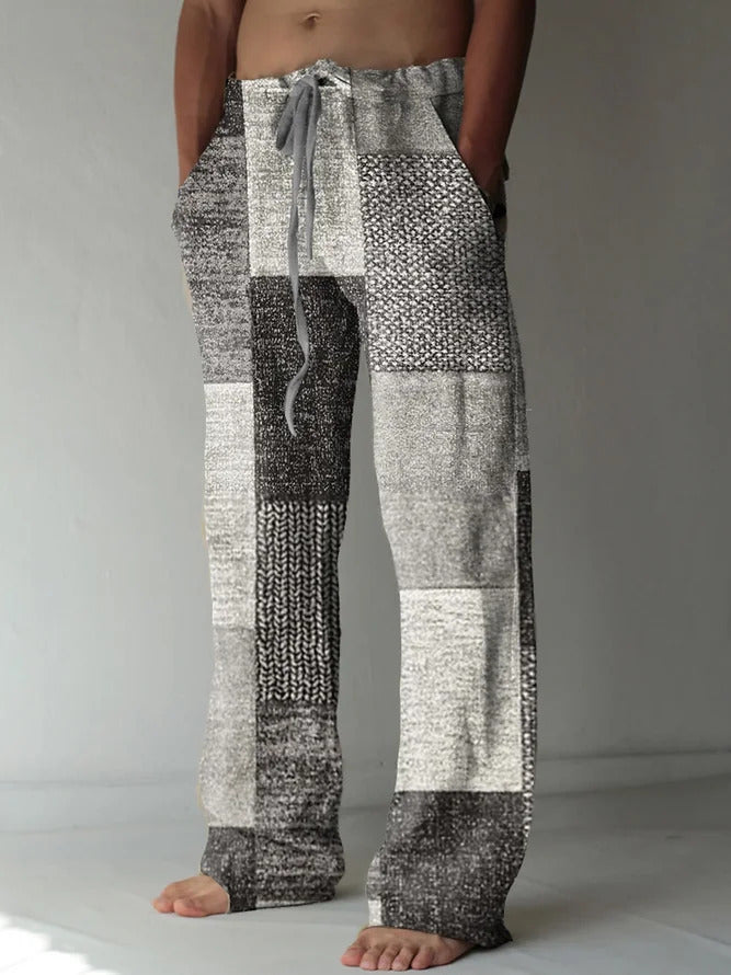 🔥👖【10 boja✨】【40-130 kg】Muške široke pamučne i lanene hlače, velikih veličina, u ležernom boemskom stilu ✅️Plaćanje pouzećem
