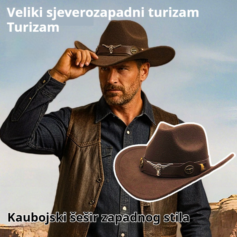 💥💥Vestern kaubojski šeširi za muškarce i žene, prikladni za ljetna putovanja na otvorenom i zaštitu od sunca.
