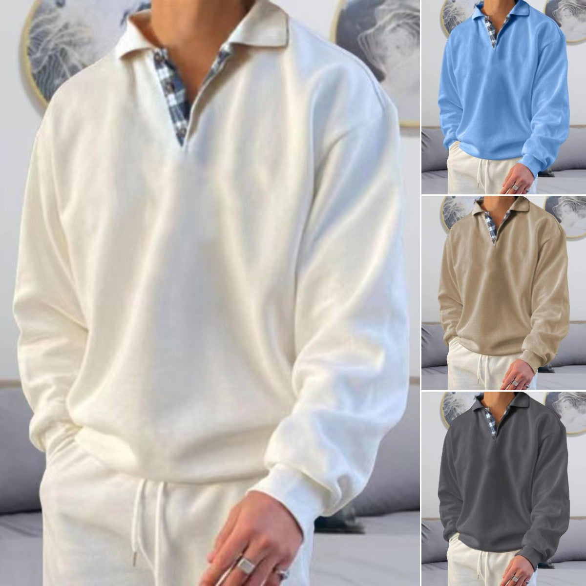 ✨【M-3XL】Najzgodnija polo majica za muškarce s dugim rukavima