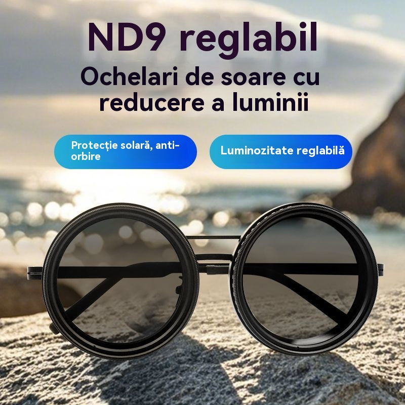🔥😎Nowe okulary przeciwsłoneczne z 9-stopniową regulacją, odpowiednie do użytku na zewnątrz, wędkowania, jazdy samochodem i ochrony przed promieniowaniem UV