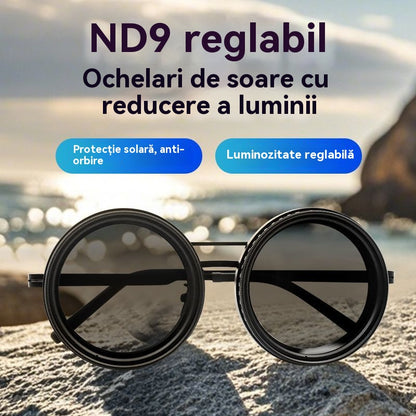 🔥😎Nowe okulary przeciwsłoneczne z 9-stopniową regulacją, odpowiednie do użytku na zewnątrz, wędkowania, jazdy samochodem i ochrony przed promieniowaniem UV