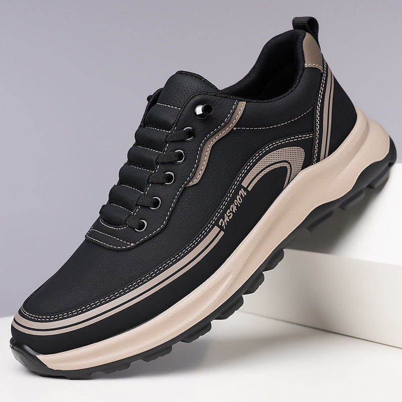 🔥🔥【Rozmiar 39-45】Wodoodporne i odporne na zabrudzenia skórzane buty sportowe z miękką podeszwą dla maksymalnego komfortu.