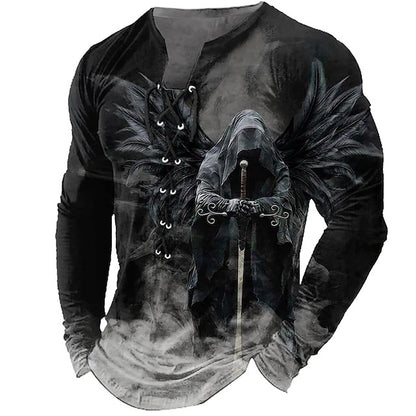 💥【S-4XL】Muška ležerna majica dugih rukava s 3D printom lavova