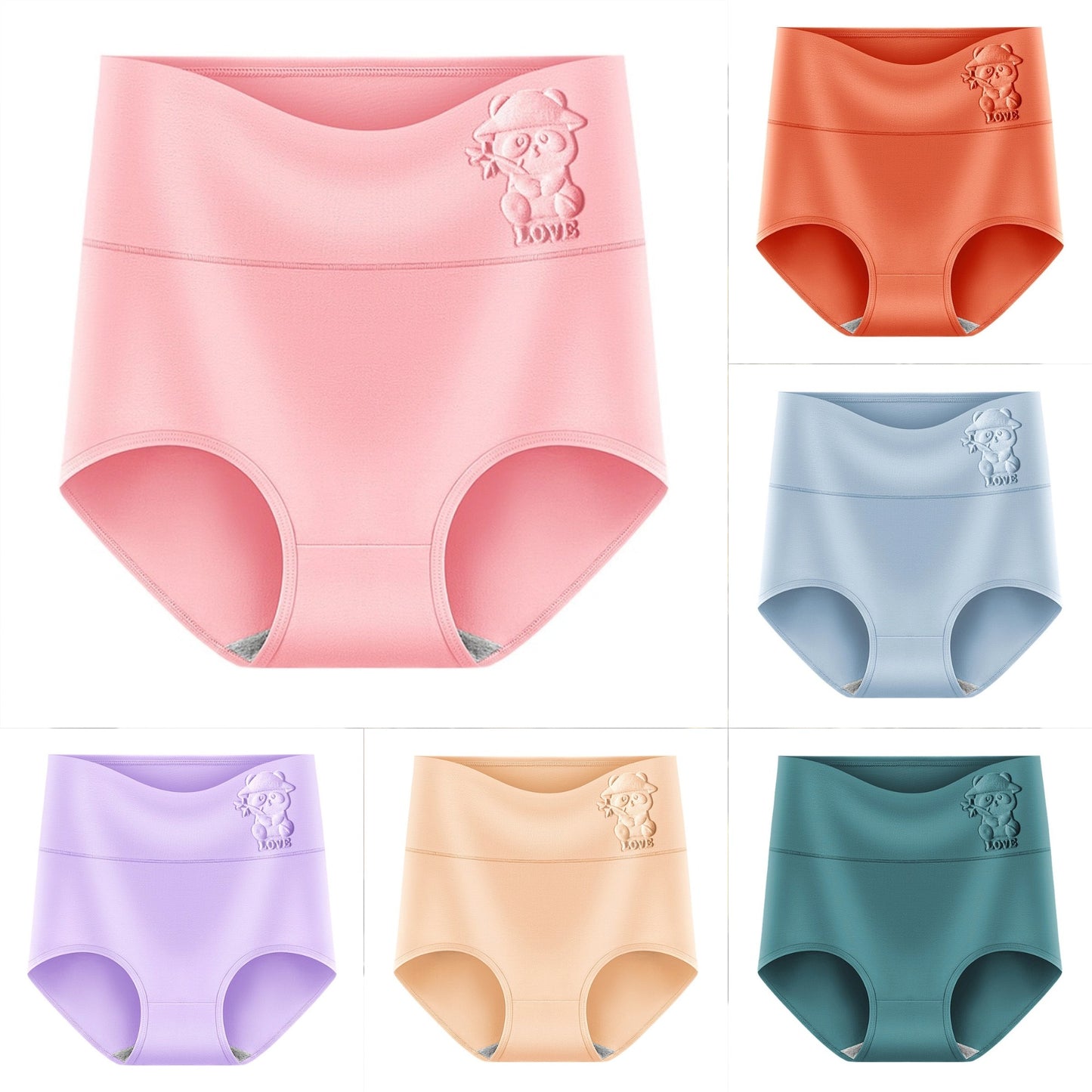 💖Poslední den sleva 50 % - 【Kupte 3, získejte 3 zdarma】✅【 45-90 kg】Nadzvednutí hýždí s vysokým pasem z vysoce kvalitní bavlny✨️