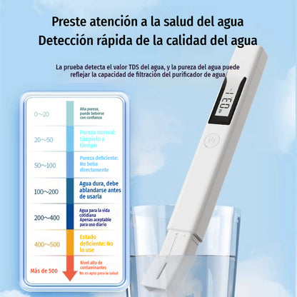 🔥Compra 1 y llévate 1 gratis🎁 Medidor de calidad del agua TDS 3 en 1: mide pH, cloro y dureza con pantalla LCD para piscinas y acuarios 🌊