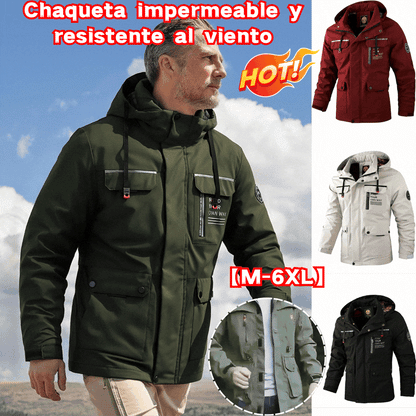 🔥💥 【M-6XL】 Nueva chaqueta para hombre, cálida, cortavientos e impermeable, para otoño/invierno 2026