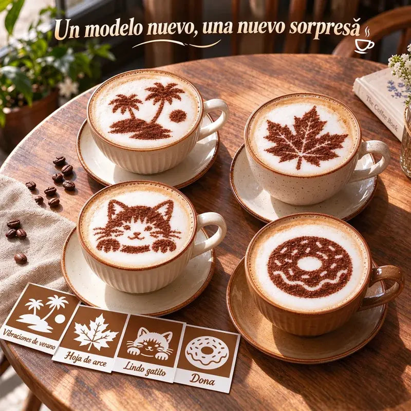 ☕ Cámara para arte en café (Latte Art) | Decorador creativo de café – Impresora de diseños sobre la superficie del café con un solo toque