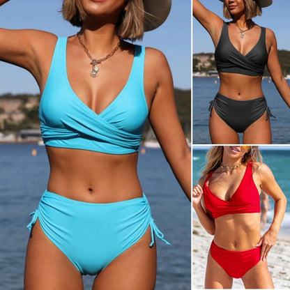 👙【S-2XL】🌴2025 nowy damski modny strój kąpielowy bikini na plażę dwuczęściowy