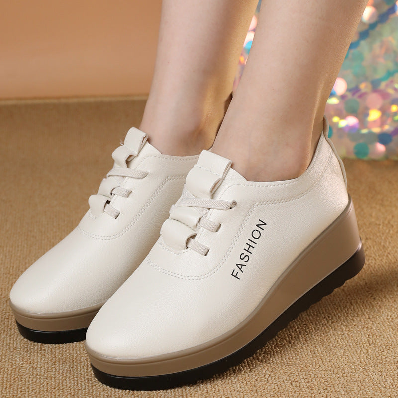 50%OFF🔥【35-42】Zapatos de piel para mujer con suela gruesa, nueva tendencia de otoño