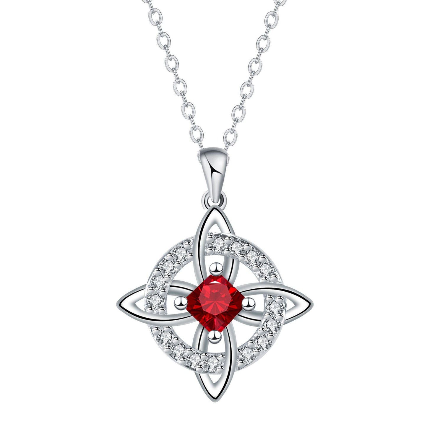 Collar místico de nudo de bruja con piedra de nacimiento 🔮💞 Protege a tus seres queridos