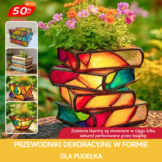 💐🔥💐🔥Nowa prosta, ozdobna doniczka w kształcie książki wykonana z żywicy