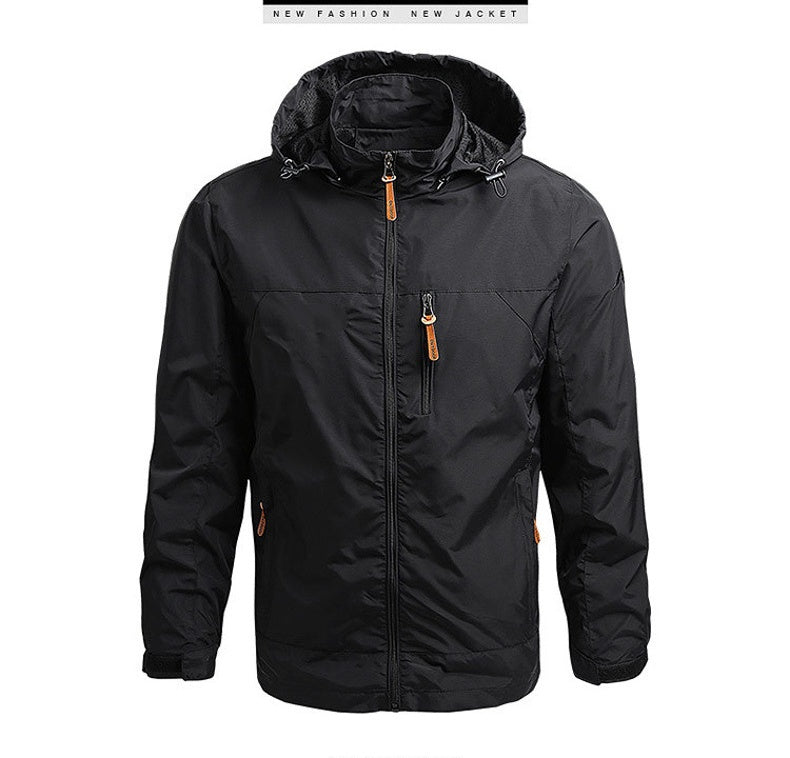 💥【M-5XL】 Vonkajšie oblečenie s kapucňou odolné voči dažďu a slnku Voľná príležitostná vetrovka