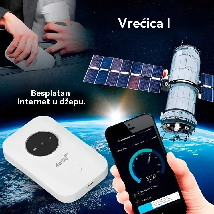 ✨✨【Uživajte u brzom internetu bilo kada i bilo gdje】📶📱Kompaktni i prijenosni 5G ruter