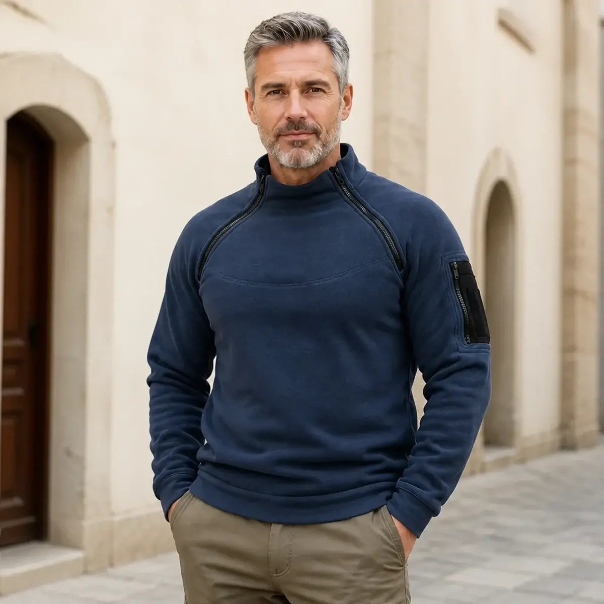 🔥📢【S-4XL】Nueva chaqueta de capa base con forro polar para hombre (colección 2026) – Cálida y moderna, diseño básico pero elegante
