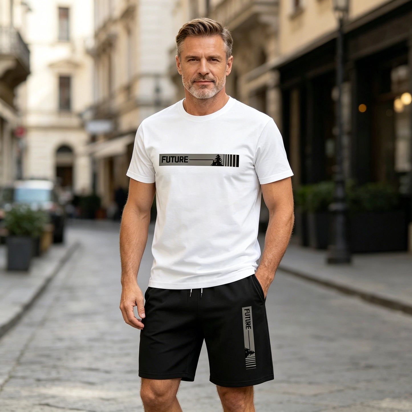 [Majica kratkih rukava + kratke hlače] Novi ljetni ležerni set za van od ledeno svile - elegantno sportsko odijelo koje se brzo suši