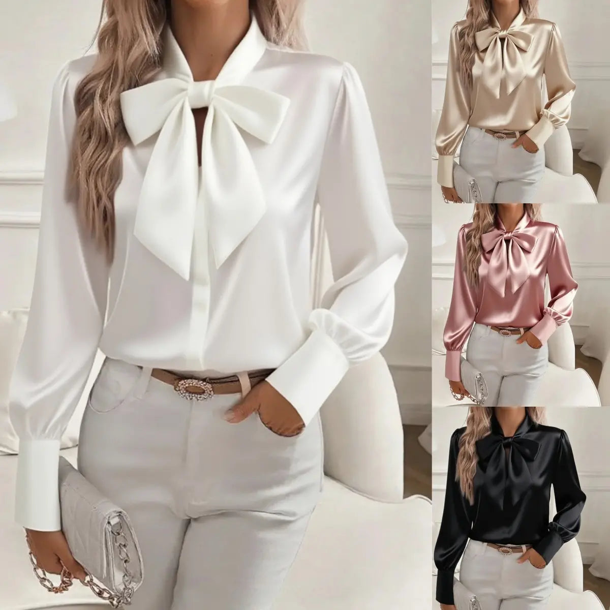 🔥【Novedades de otoño】✨Camisa de seda a la moda 2026 para un estilo elegante: tejido suave, corte moderno y una opción perfecta para el uso diario.