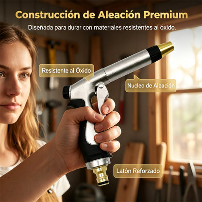 🥳 ¡50% DE DESCUENTO 🏠💦 Pistola de agua a alta presión – ideal para lavar el coche, regar el jardín, limpiar fachadas y muebles de exterior 🌿🚘
