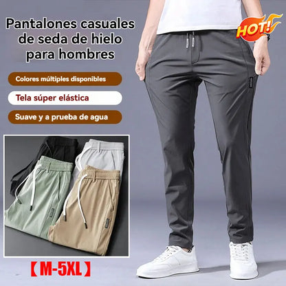 【M-5XL】2026 Nuevos pantalones elásticos casuales para hombre, cómodos y elegantes