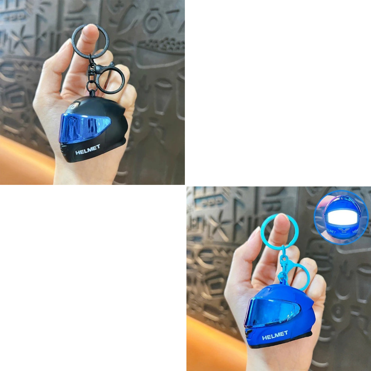 ¡Compra 1 y llévate 1 gratis 🔥🔥 Divertido llavero con forma de mini casco de motocicleta.
