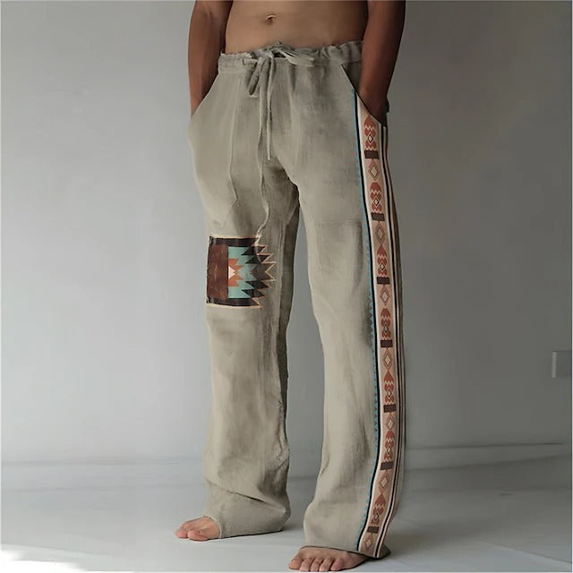 ✨👖【🌈Obmedzené zásoby】【S-6XL】😍 Pánske úzke nohavice z bavlny a ľanu pre väčšie veľkosti, ležérne, voľný bohémsky štýl
