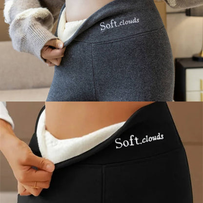 【🥶Kupite 1, dobite 1 gratis】🔥【S-5XL】Nove modne legice z visokim pasom, tople hlače, bombažne hlače