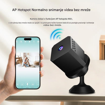 🏠📹🕵️【Direktna sniženja za 24 eura】🔥Mala kvadratna kamera, pametna kamera visoke razlučivosti, bežični daljinski nadzor doma putem WiFi-ja